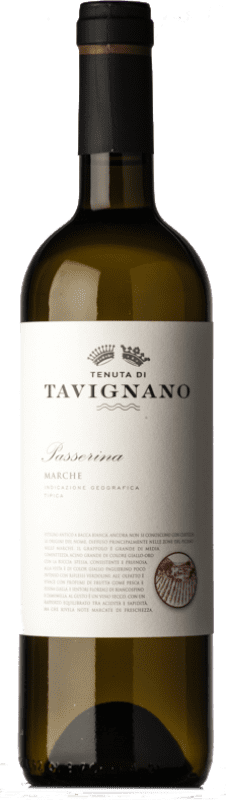 14,95 € Envío gratis | Vino blanco Tavignano I.G.T. Marche Marche Italia Passerina Botella 75 cl