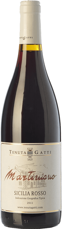 16,95 € Free Shipping | Red wine Tenuta Gatti Martiniano D.O.C. Sicilia Sicily Italy Cabernet Sauvignon, Nero d'Avola Bottle 75 cl