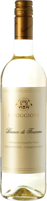 12,95 € Kostenloser Versand | Weißwein Il Poggione Bianco I.G.T. Toscana Toskana Italien Chardonnay, Vermentino Flasche 75 cl