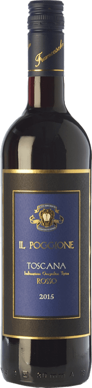 15,95 € Kostenloser Versand | Rotwein Il Poggione Rosso I.G.T. Toscana Toskana Italien Merlot, Cabernet Sauvignon, Sangiovese Flasche 75 cl