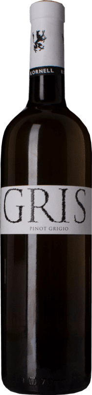 16,95 € Envio grátis | Vinho branco Kornell D.O.C. Alto Adige Trentino-Alto Adige Itália Pinot Cinza Garrafa 75 cl