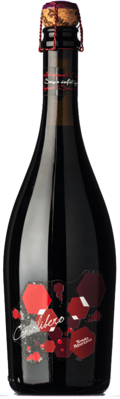 16,95 € Free Shipping | Red wine Pederzana Cantolibero D.O.C. Lambrusco Grasparossa di Castelvetro Emilia-Romagna Italy Lambrusco Grasparossa Bottle 75 cl