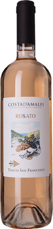 19,95 € 免费送货 | 桃红葡萄酒 San Francesco D.O.C. Costa d'Amalfi 坎帕尼亚 意大利 Aglianico — 阿利亚尼科, Piedirosso — 皮埃迪罗索 75 cl