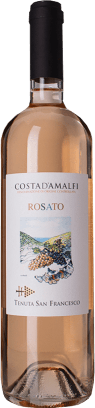 19,95 € Envío gratis | Vino rosado San Francesco Rosato D.O.C. Costa d'Amalfi Campania Italia Aglianico, Piedirosso Botella 75 cl