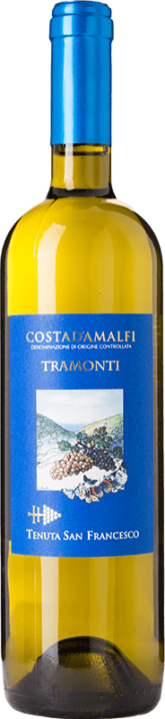 18,95 € 免费送货 | 白酒 San Francesco Tramonti Bianco D.O.C. Costa d'Amalfi 坎帕尼亚 意大利 Falanghina, Pecorino, Biancolella 瓶子 75 cl