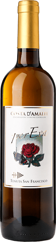 36,95 € Бесплатная доставка | Белое вино San Francesco Tramonti Bianco per Eva D.O.C. Costa d'Amalfi Кампанья Италия Falanghina бутылка 75 cl
