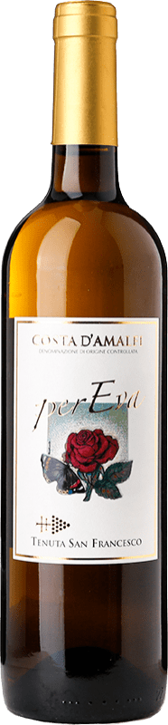 38,95 € Spedizione Gratuita | Vino Bianco San Francesco Tramonti per Eva D.O.C. Costa d'Amalfi Campania Italia Falanghina 75 cl