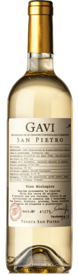 14,95 € Envio grátis | Vinho branco San Pietro D.O.C.G. Cortese di Gavi Piemonte Itália Cortese Garrafa 75 cl
