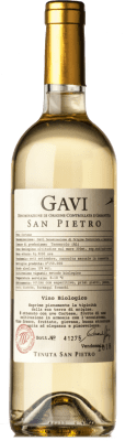 15,95 € Spedizione Gratuita | Vino Bianco San Pietro D.O.C.G. Cortese di Gavi Piemonte Italia Cortese Eco — Biologico 75 cl