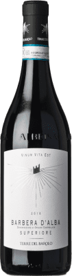 13,95 € Spedizione Gratuita | Vino rosso Terre del Barolo Superiore D.O.C. Barbera d'Alba Piemonte Italia Barbera Bottiglia 75 cl