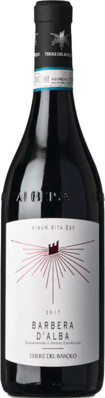 9,95 € Envio grátis | Vinho tinto Terre del Barolo D.O.C. Barbera d'Alba Piemonte Itália Barbera Garrafa 75 cl