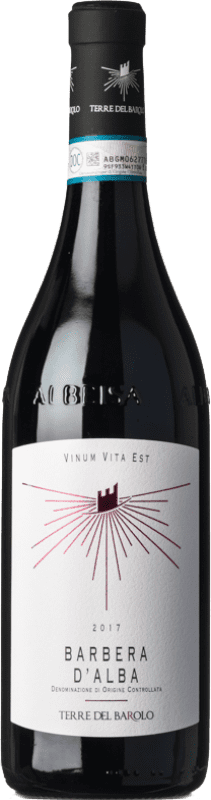 9,95 € Envío gratis | Vino tinto Terre del Barolo D.O.C. Barbera d'Alba Piemonte Italia Barbera Botella 75 cl