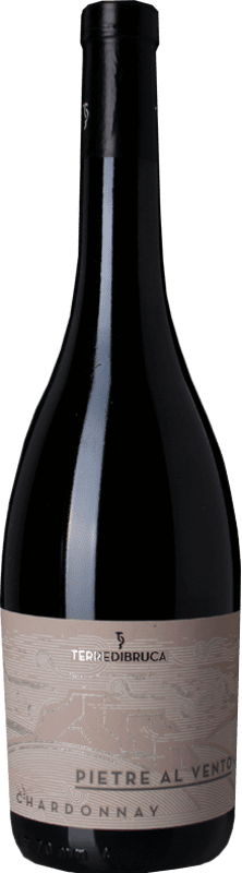 11,95 € Envío gratis | Vino blanco Terre di Bruca Pietre al Vento D.O.C. Sicilia Sicilia Italia Chardonnay Botella 75 cl