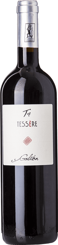 16,95 € Spedizione Gratuita | Vino Rosso Tessère Galiòn D.O.C. Piave Veneto Italia Merlot Eco — Biologico 75 cl