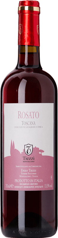 11,95 € Kostenloser Versand | Rosé-Wein Tiezzi Rosato I.G.T. Toscana Toskana Italien Sangiovese Flasche 75 cl