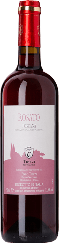 12,95 € Free Shipping | Rosé Wine Tiezzi I.G.T. Toscana Tuscany Italy Sangiovese Bottle 75 cl