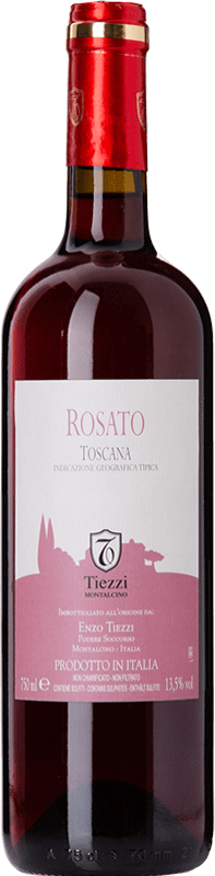 11,95 € Envio grátis | Vinho rosé Tiezzi Rosato I.G.T. Toscana Tuscany Itália Sangiovese Garrafa 75 cl