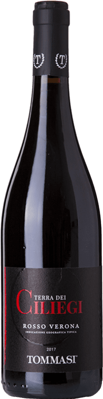 10,95 € Spedizione Gratuita | Vino rosso Tommasi Terra dei Ciliegi I.G.T. Veronese Veneto Italia Corvina, Rondinella Bottiglia 75 cl