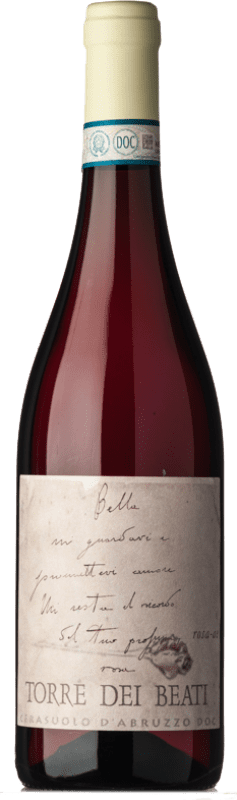 14,95 € Envío gratis | Vino Rosado Torre dei Beati Rosa-ae Joven D.O.C. Cerasuolo d'Abruzzo Abruzzo Italia Montepulciano Eco — Ecológico Botella 75 cl