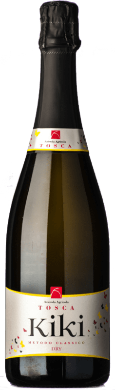 29,95 € Envío gratis | Espumoso blanco Tosca Metodo Classico Dry Kiki Semi-Seco Semi-Dulce D.O.C. Colleoni - Terre del Colleoni Lombardia Italia Chardonnay Botella 75 cl