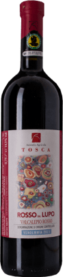 14,95 € Бесплатная доставка | Красное вино Tosca Rosso del Lupo D.O.C. Valcalepio Ломбардии Италия Merlot, Cabernet Sauvignon бутылка 75 cl