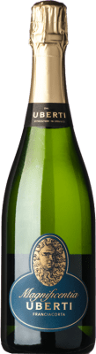 47,95 € Spedizione Gratuita | Spumante bianco Uberti Satèn Magnificentia Brut D.O.C.G. Franciacorta lombardia Italia Chardonnay Bottiglia 75 cl