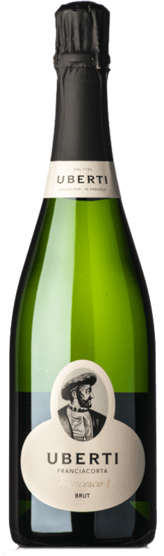 32,95 € Envoi gratuit | Vin Mousseux Blanc Uberti Francesco I Brut D.O.C.G. Franciacorta Lombardia Italie Pinot Noir, Chardonnay, Pinot Blanc Bouteille 75 cl