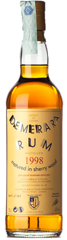 117,95 € Kostenloser Versand | Rum Demerara Sherry Wood Matured Guyana 15 Jahre Flasche 70 cl
