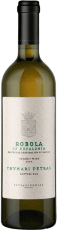 43,95 € Envio grátis | Vinho branco Petrakopoulos Thymari Petras P.D.O. Robola of Kefalonia Cefalonia Grécia Robola Garrafa 75 cl