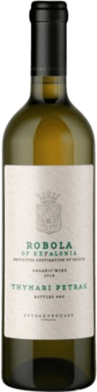 43,95 € Free Shipping | White Wine Petrakopoulos Thymari Petras P.D.O. Robola of Kefalonia Cefalonia Greece Robola Eco — Organic 75 cl