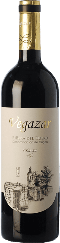 9,95 € Kostenloser Versand | Rotwein Vegazar Crianza — Kurze Fassreifung D.O. Ribera del Duero Kastilien und León Spanien Tempranillo Flasche 75 cl