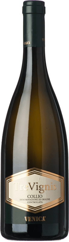 23,95 € 免费送货 | 白酒 Venica & Venica Tre Vignis Bianco D.O.C. Collio Goriziano-Collio 弗留利 - 威尼斯朱利亚 意大利 Chardonnay, Sauvignon, Friulano 瓶子 75 cl