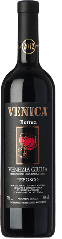 35,95 € Бесплатная доставка | Красное вино Venica & Venica Bottaz I.G.T. Friuli-Venezia Giulia Фриули-Венеция-Джулия Италия Refosco бутылка 75 cl