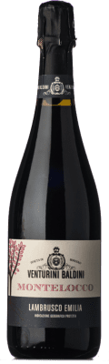 11,95 € Free Shipping | Red wine Venturini Baldini Semisecco Montelocco I.G.T. Emilia Romagna Emilia-Romagna Italy Lambrusco Salamino Bottle 75 cl