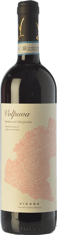 14,95 € 送料無料 | 赤ワイン Vicara Volpuva D.O.C. Barbera del Monferrato ピエモンテ イタリア Barbera ボトル 75 cl