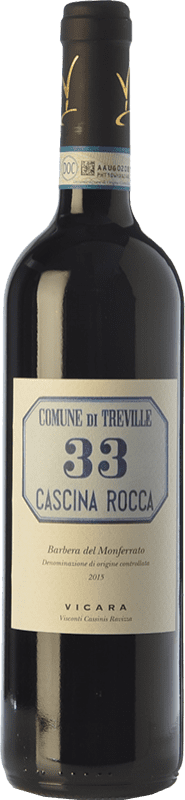 29,95 € Free Shipping | Red wine Vicara La Rocca 33 I.G.T. Barbera del Monferrato Superiore Piemonte Italy Barbera Bottle 75 cl