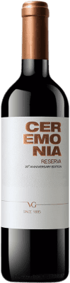 17,95 € Free Shipping | Red wine Vicente Gandía Ceremonia Reserve D.O. Utiel-Requena Valencian Community Spain Tempranillo, Cabernet Sauvignon, Bobal Bottle 75 cl