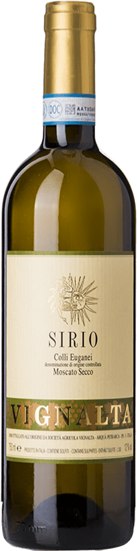 14,95 € Kostenloser Versand | Weißwein Vignalta Secco Sirio D.O.C. Colli Euganei Venetien Italien Muscat Bianco Flasche 75 cl
