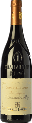 46,95 € 免费送货 | 红酒 Alain Jaume Grand Veneur Les Origines 岁 A.O.C. Châteauneuf-du-Pape 罗纳 法国 Syrah, Grenache, Mourvèdre 瓶子 75 cl