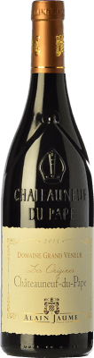 46,95 € Spedizione Gratuita | Vino rosso Alain Jaume Grand Veneur Les Origines Crianza A.O.C. Châteauneuf-du-Pape Rhône Francia Syrah, Grenache, Mourvèdre Bottiglia 75 cl