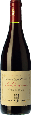 19,95 € Kostenloser Versand | Rotwein Alain Jaume Grand Veneur Les Champauvins Crianza — Kurze Fassreifung A.O.C. Côtes du Rhône Rhône Frankreich Syrah, Garnacha — Grenache, Mourvèdre Eco — Biologisch 75 cl