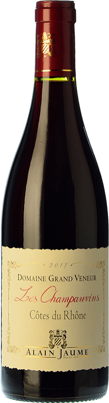 19,95 € Free Shipping | Red wine Alain Jaume Grand Veneur Les Champauvins Aged A.O.C. Côtes du Rhône Rhône France Syrah, Grenache, Mourvèdre Bottle 75 cl