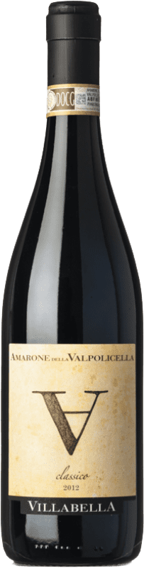 38,95 € Бесплатная доставка | Красное вино Villabella Классический D.O.C.G. Amarone della Valpolicella Венето Италия Corvina — Корвина, Rondinella — Рондинелла, Corvinone — Корвиноне Бутылка 75 cl