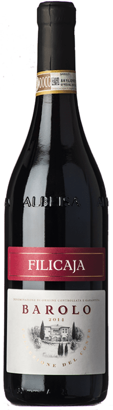 37,95 € Envio grátis | Vinho Tinto Villa da Filicaja D.O.C.G. Barolo Piemonte Itália Nebbiolo 75 cl