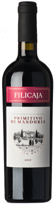 11,95 € Kostenloser Versand | Rotwein Villa da Filicaja D.O.C. Primitivo di Manduria Apulien Italien Primitivo 75 cl