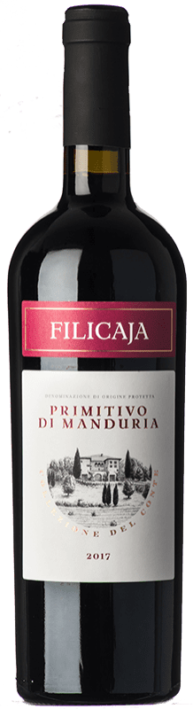 11,95 € 送料無料 | 赤ワイン Villa da Filicaja D.O.C. Primitivo di Manduria プーリア イタリア Primitivo ボトル 75 cl