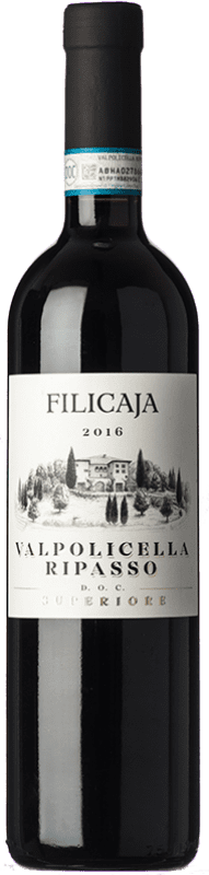 0,95 € 免费送货 | 红酒 Villa da Filicaja D.O.C. Valpolicella Ripasso 威尼托 意大利 Corvina, Rondinella, Corvinone, Croatina 瓶子 75 cl