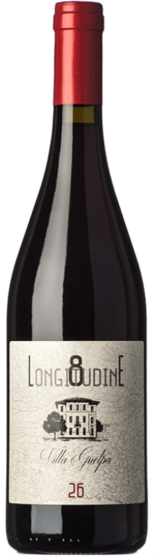 23,95 € Free Shipping | Red wine Villa Guelpa Longitudine 8.26 D.O.C. Piedmont Piemonte Italy Nebbiolo Bottle 75 cl
