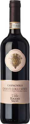 9,95 € Free Shipping | Red Wine Poggio Salvi Caspagnolo D.O.C.G. Chianti Tuscany Italy Merlot, Sangiovese 75 cl