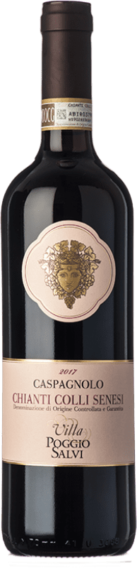 12,95 € 送料無料 | 赤ワイン Poggio Salvi Caspagnolo D.O.C.G. Chianti トスカーナ イタリア Merlot, Sangiovese ボトル 75 cl